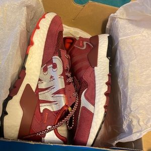 addias night joggers, like a burgundy color, don’t wear just in my closet